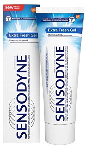 Sensodyne Zahnpasta - Extra Fresh Gel - für empfindliche Zähne - 6er Pack (6 x 75ml)