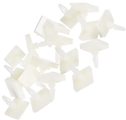 PATIKIL 6,3 Mm Altezza Appiccicoso PCB Distanziatore, 20pz Adesivo Supporti per Circuito Scheda Fisso, Bianco