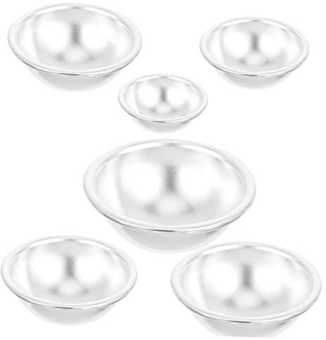 Alipis 6 Pezzi Per Bagno in Metallo Forniture Per La Cottura Artigianale Per Torte in Lega Di Alluminio