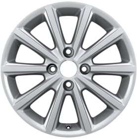 Original Ford Fiesta 2015-2019 Leichtmetallrad 16 10-Speichen-Design, Silber