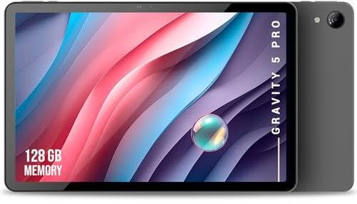 SPC Gravity 5 Pro – Tablet 11” FHD+ InCell, 6GB RAM, 128GB Almacenamiento, Octa-Core, 6.000 mAh con Carga rápida 18W, Android 14 | Diseño metálico, Gris Oscuro