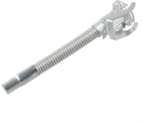 SMZhomeone Ausgießer für Benzinkanister silberfarbenem Metall passend für Standardkanister 5/10/20Liter Kann mit oder ohne Gummidüse verwendet Werden Länge 30 cm