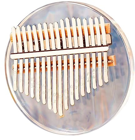 ULDIGI Mini-daumenklavier Fingerklavier Kalimba Für Anfänger Kleines Instrument Aus Acryl Mit Tuner Und Aufbewahrungsbox