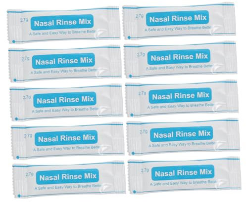 HAPINARY Nasenspülsalz Päckchen 2,7g x 40 Stück Physiologische Nasenreinigung Fein Gemahlen Schnell Löslich Nasenhöhlenschutz Für Erwachsene Und Kinder Tägliche Nasenpflege Und Allergievorsorge