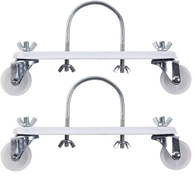 Upven 2 Piezas Soporte para Calentador eléctrico,Ruedas para radiadores eléctricos, Soporte de Aceite, radiador eléctrico hidroeléctrico, Calentador eléctrico Especial para Soporte de polea móvil