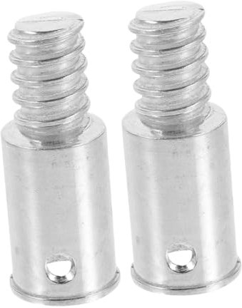 OHPHCALL 2pcs Aluminum Alloy Threaded Pole Adapter Broom Handle Threaded End Replacement Head for Extension Pole and