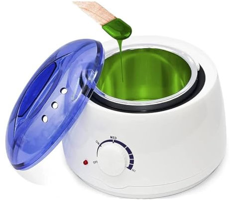 Bdit ACCESORI Scaldacera Elettrico Professionale 100w per Tutti i Tipi di Cera - Controllo della Temperatura Regolabile e Sicurezza Termica Integrata