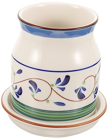 HOLIDYOYO Escurridor de Cubiertos de Cerámica para Mesa, Casa y Hotel | Soporte Simple y Delicado, Fácil de Limpiar, Práctico y Seguro, para Cuchara y Vajilla
