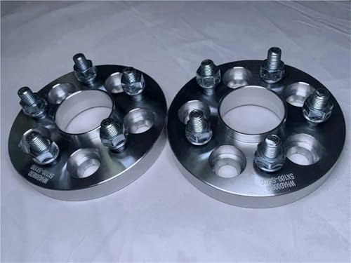 PNBVW 2 Stück 20 mm Radadapter Distanzstücke P//C//D 5x108 auf 5x112 Nabe C//e//n//t//r//i//c 63,4–66,6 mm Radbolzen M12x1,5