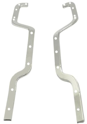 MagiDeal Lot de 2 rails de châssis en acier inoxydable, accessoires et pièces de rechange pour véhicules de loisirs RC H12Y, H12Y+, H12P, échelle 1:12