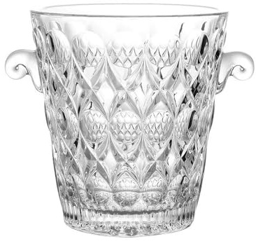 Seau à Glace en Verre Cristal, Seau à Champagne Domestique, Seau à granulés de Glace, Seau à Champagne épais