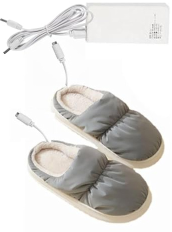 Bollisate Pantofole riscaldate - Pantofole riscaldanti per piedi per uomo e donna,Stivali scaldapiedi USB, stivale riscaldato per uomo e donna, regali invernali regalo di Natale