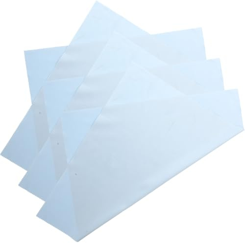 MUCKLILY 3 Paños de Limpieza de Microfibra para Gafas y Pantallas Tamaño Grande 37X37 CM Color Azul Claro para Limpiar Teléfonos Cámaras E Instrumentos Delicados