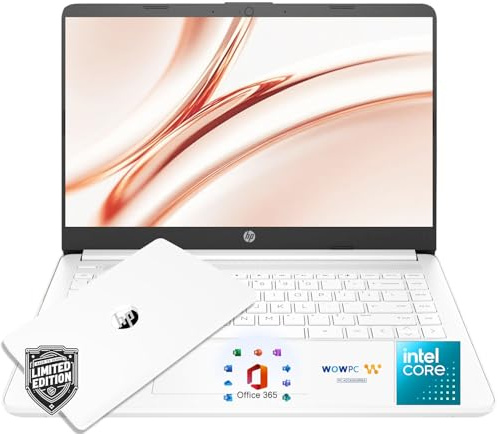 HP Latest Ultrabook Laptop with Copilot AI - 16GB RAM - Intel Core | Microsoft Office 365 Included, 192GB SSD, Webcam, Windows 11 no Mouse | Essential Laptop