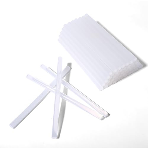 50 Stück Heißklebesticks, Heißklebestifte für Heißklebepistole Sticks, Transparente Klebestifte für Heißklebepistole, 11mm x 200mm, für Reparieren Handwerk, Heimwerken