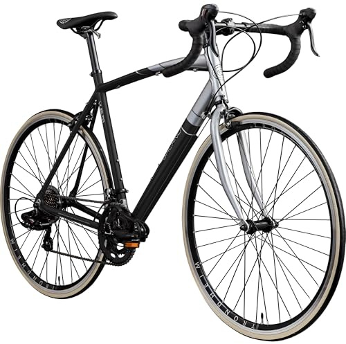 Galano Vuelta STI Rennrad für Damen und Herren ab 150 cm, 28 Zoll mit 14 Fach Fahrrad Schaltung Road Bike, Pedale mit Pedalhaken, Rennfahrrad mit schmalen Reifen