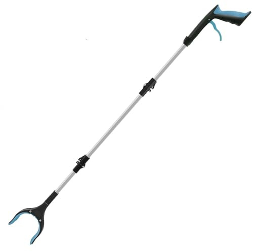 2 Stück Wurf-Picker-Grabber-Stick, praktischer helfender Hand-Greifer, faltbarer Wurf-Greifer, tragbarer Greifer, Pickup-Werkzeug, Greifer-Erreichungshilfe Für Zum Müllsammeln
