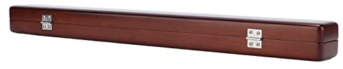 Akozon Taktstock-Aufbewahrungsbox, Holzschutzhülle für Banddirigenten. Handgefertigtes Musikinstrumenten-Zubehör mit Sicheren Schnallen und Design (quatratische Kiste)