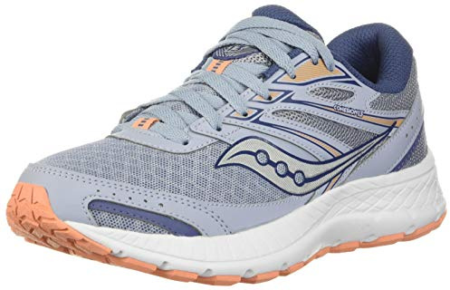 Saucony Scarpe da corsa Cohesion 13 da donna, Nebbia blu/melone, 43 EU