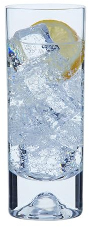 Dartington Crystal TU10/6/P Dimple Highball Glasses , 6x16.8x16.5 cm