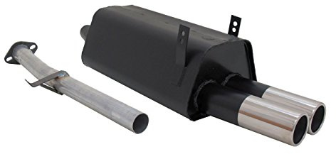 Novus Sportauspuff Endschalldämpfer Gruppe N A2202E76 mit Endrohr 2 x 76mm