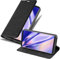 Cadorabo Hülle kompatibel mit LG V30 / V30+ / V30S / V30S+ aus Kunst Leder Flip Klappbare Magnetische [Standfunktion] [Kartenfächern] Cover Hülle für LG V30 / V30+ / V30S / V30S+ Tasche in Schwarz
