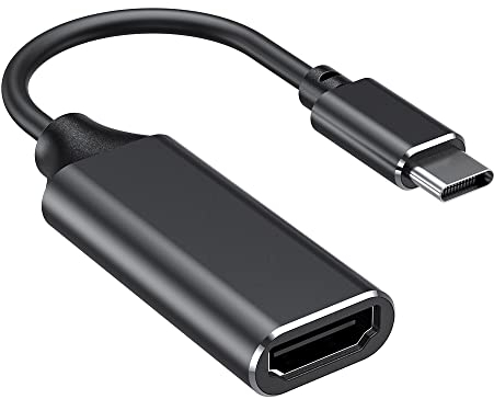 USB C , Typ c zu HDMI 4K Adapter (Thunderbolt 3 kompatibel) für MacBook Pro 2018/2017, iPad Pro 2018, Samsung Note 9/S9/S10, Huawei Mate 20/P20 und mehr (Schwarz)
