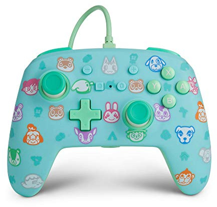 Mando con cable mejorado PowerA para Nintendo Switch - Animal Crossing
