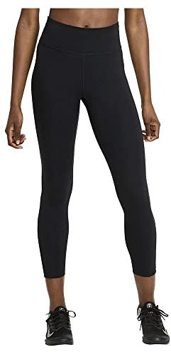 Nike Damen W Nk One Df Mr 7/8 Tgt Leggings, Black/White, M EU