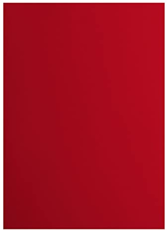 Vaessen Creative Florence 2927-030 - Lote de 10 tarjetas de papel para álbumes de recortes, tarjetas, troquelado y otras manualidades de papel, color rojo, DIN A4, 2927-030