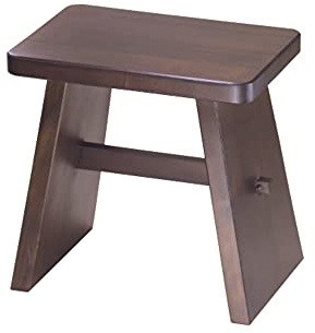 IPPINKA Multifunktionaler Badhocker aus Holz - aus japanischem Zypressen-Hinoki-Holz - 30,0 x 20,0 x 30,0 cm - Made in Japan - Dunkelbraun