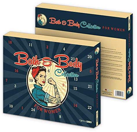itenga Adventskalender für Frauen Bath und Body for Women Beauty Kosmetik Makeup Badartikel