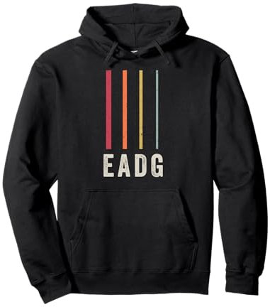 EADG - Basso a 4 corde, stile retrò vintage Felpa con Cappuccio