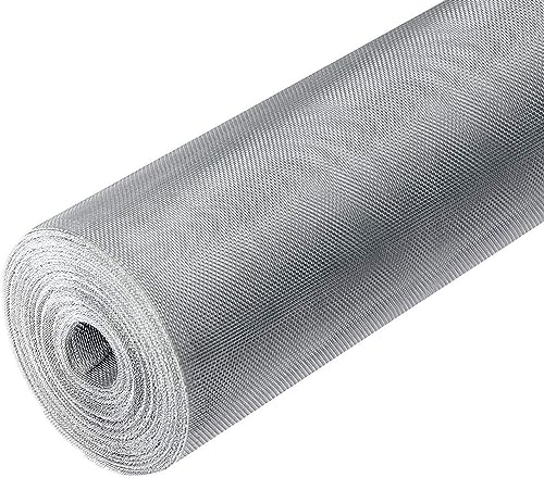 Edelstahl Gitter Meterware | Maschenweite 1x1mm | Rollenbreite: 100cm | 180g / m² Perfekt als stabiles langlebiges Fliegengitter Insektenschutzgitter oder als Gewebe für Modellbau