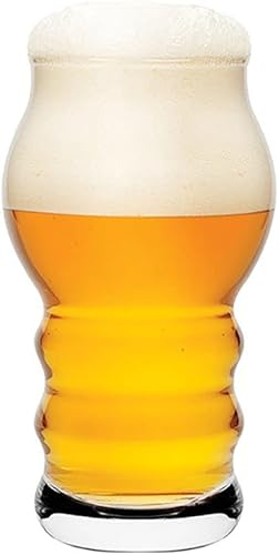 ANVALI Dad Gifts-Glass Beer Stein, Transparent Glass Beer Mug,Personality and Creativity Beer Glasses for Freezer,beer Cups Beer Glass Drinking Glasses 430ml