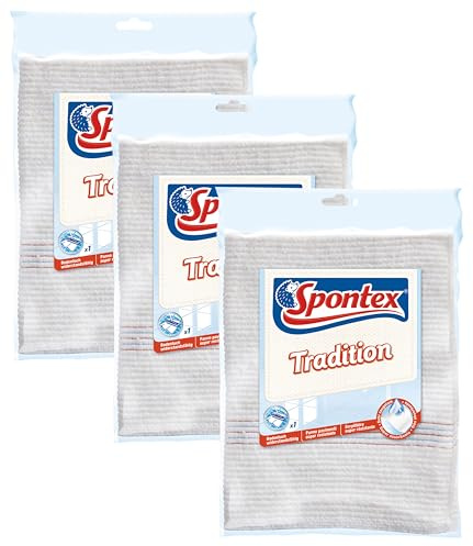 Spontex Bodentuch Tradition - Klassisches Bodentuch – (1x1 STK.) (Packung mit 3)