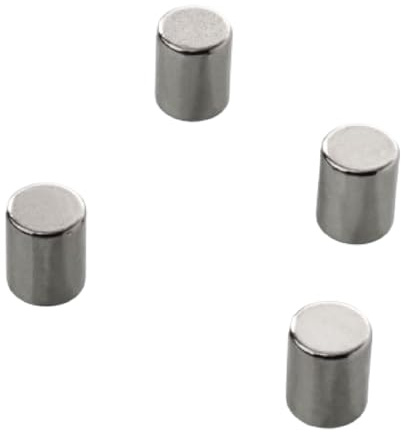 Floordirekt Aimants puissants 4 pièces Aimant néodyme extra puissant pour tableau magnétique, tableau blanc, tableau en verre, mini aimants pour réfrigérateur à forte adhérence Ø 8 x 10 mm Hauteur