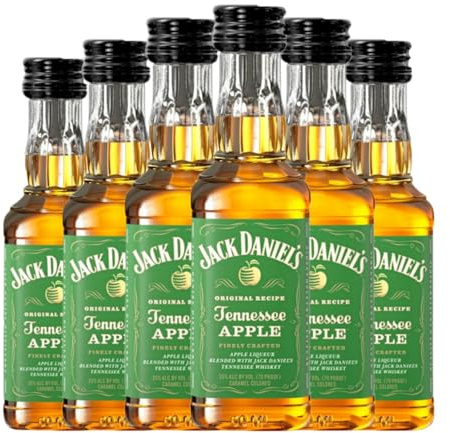 Whisky Bourbon Jack Daniel's Apple Miniaturflasche 5 cl (Karton mit 6 Miniaturflasche von 5 cl)