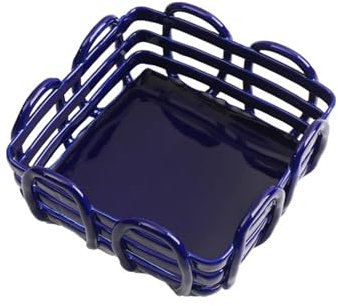 OYWEHECE European Fruit Bowls Fruit Etagere Fruit/Vegetables Basket Bowl Display,Pastoral Ceramic Fruit Plate Living Room Decoration