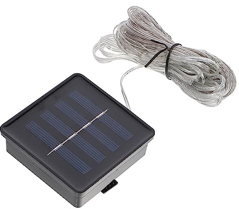 BESPORTBLE Solar-lichterkette Für Sonnenschirme Außenbereich Beleuchtung Led-lichterkette Lichtleiste Für Terrassenschirme Garten Dekoration Weißes Licht