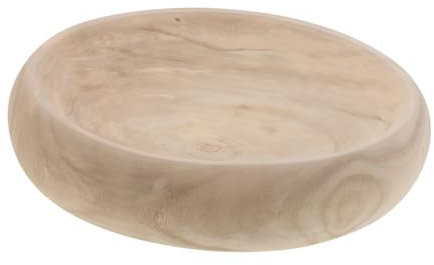 PRETYZOOM Ciotola in Legno Per Impasto e Frutta Design Compatto Ergonomico Resistente e Versatile Per Cucina e Decorazione Stile Rustico Giapponese Raffinato