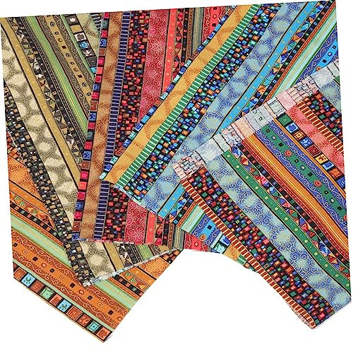 IWOWHERO 5blätter Retro-Bow Patchwork Stoffe Dekoratives Nähmaterial Für Bastelarbeiten Quilten Und Kunsthandwerk Atmungsaktives Bedrucktes Baumwollmaterial