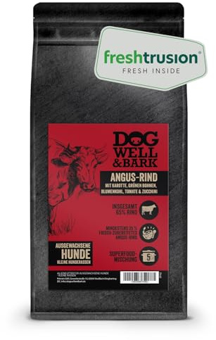Premium Hundefutter trocken getreidefrei - Alleinfutter mit Angus-Rind 2 kg für kleine Hunderassen – Perfekte Kroketten für große Energie in kleinen Paketen