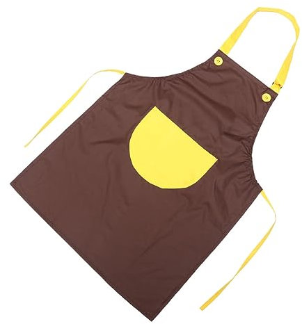 VICASKY Malkittel Für Kinder Kleinkinder Kunstschürze Tasche Kinder-malschürze Abendessenkleidung 8–12 Jahre Alt Kaffee