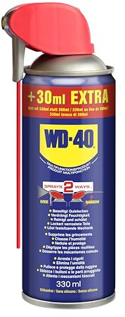 WD-40 Multifunktionsprodukt Smart Straw 330ml – Präzise Anwendung mit klappbarem Sprührohr, löst festsitzende Mechaniken & Rost, beseitigt Quietschen, verdrängt Feuchtigkeit, schützt & reinigt