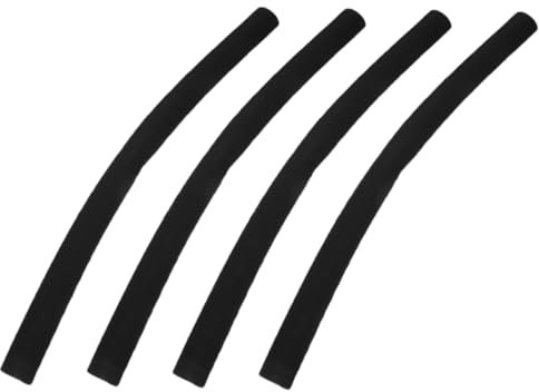 Warmhm 4pcs Black Soft Sponge Handlebar Covers for Stroller and Shopping Cart Ergonomic Grip Protectors Suitable for Baby Strollers and Wheelchairs