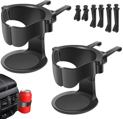 Getränkehalter Auto, 2 Stück Auto Becherhalter 9.5 x 8 cm | Getränke Halter Auto für Auto Aschenbecher Kaffeebecher Und Getränkedose