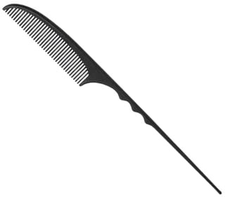 Friseurkamm, Stielkamm, Haarstyling-Werkzeug, Kohlefaser, Scheitelkamm, Haar-Accessoires für Damen