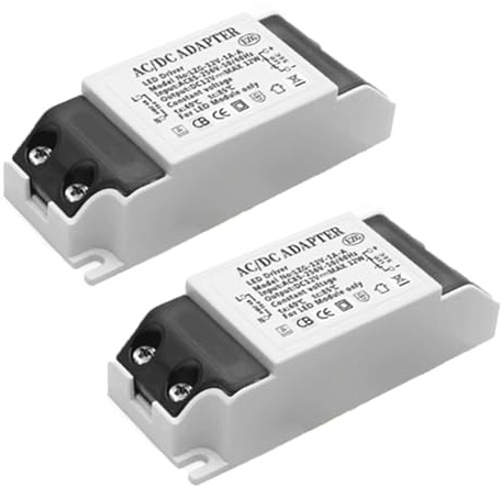Trasformatore LED 12 V 12 W 1 A, ultra sottile 230 V su 12 V, trasformatore, alimentatore driver per strisce LED G4 MR16 MR11 (2)