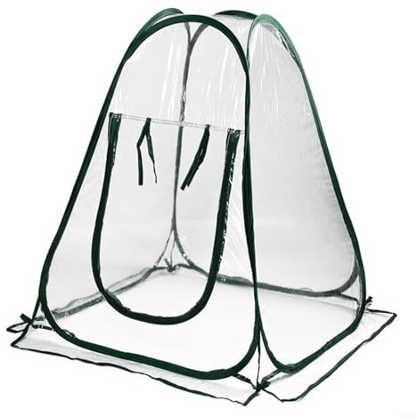 Mini serra per coltivazione di piante da interni ed esterni, struttura di supporto in acciaio, design portatile